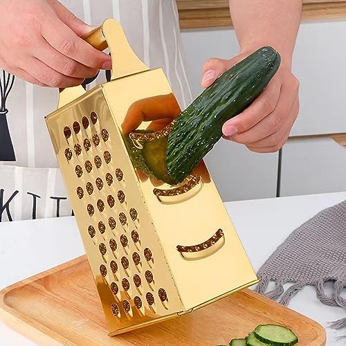 Stainless Steel 4 Sides Multifunctional Grater Slicer with Handle