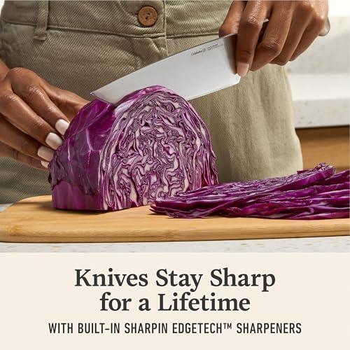 Premier by Calphalon® 15-Piece Knife Set with SharpIN™ EdgeTech, Stainless Steel Handles