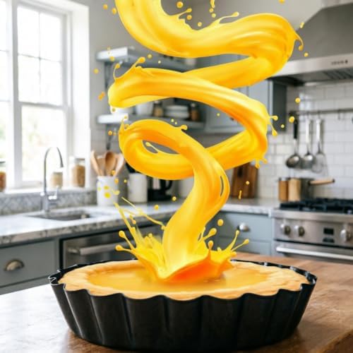 RICHSC-PAN Mini Tart Pan 6PCS, 5.5 Inch Deep Tart molds Removable Bottom.