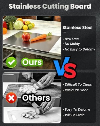 304 Stainless Steel Double-Sided Cutting Board Mat