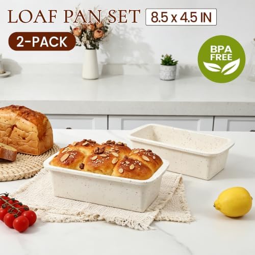 Silicone Bread Loaf Pan - Nonstick Baking Pan for 8.5 x 4.5" Homemade Bread