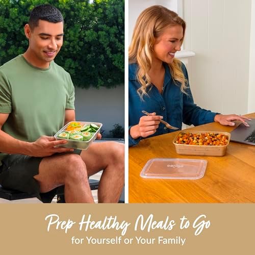 Bentgo Prep Meal Prep Kit, 1, 2 & 3-Compartment Containers, 60 Piece Set