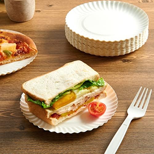 JOLLY PARTY 6Inch 800Count White Paper Plates Everyday Disposable Plate