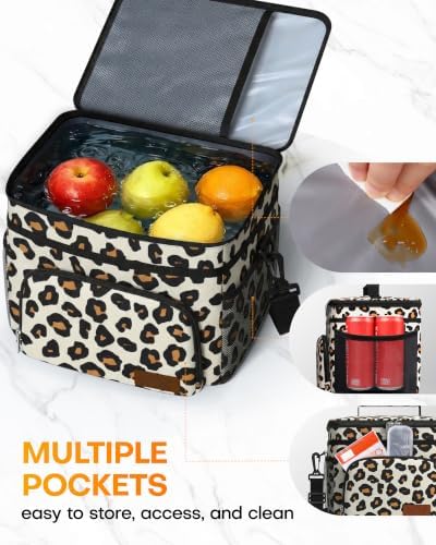 HOTOR Insulated Lunch Box Men Women Leak-Proof Cooler Lunch Bag 9L