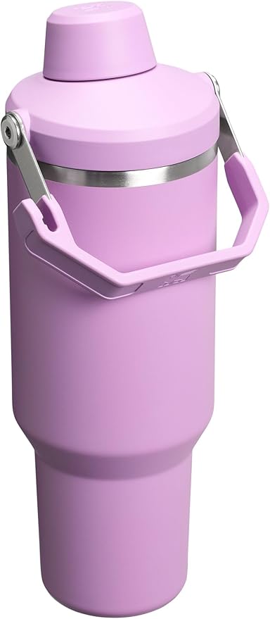Stanley IceFlow 2.0 Fast Flow Tumbler with Handle 40 oz | Twist On Angled Spout Lid | Leakproof Water Bottle | Insulated Stainless Steel | BPA-Free | Lilac