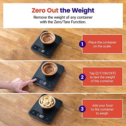 Etekcity Food Kitchen Scale, Digital Grams and Ounces, Large
