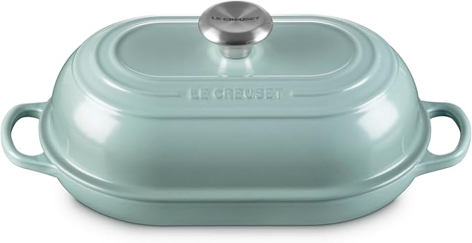 Le Creuset Enameled Cast Iron Signature Oval Bread Oven, 11.5 inch, Sea Salt
