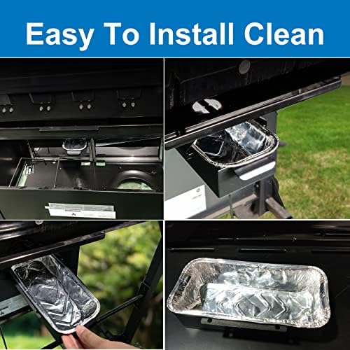Uniflasy Catch Pan for CharBroil Performance 463331221 463365021 463448021 463655421 463347519 463347017 TRU Infrared Gas Grill with 9328812P06 Aluminum Liner, Replacement for CharBroil G416-0015-W1