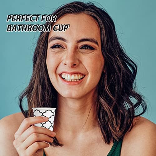 Clawsoff 300 Pack 3 oz Paper Cups Small Disposable Mouthwash Bathroom Cups