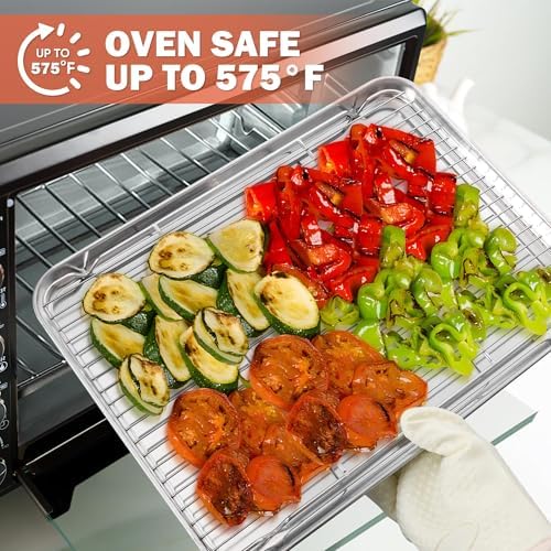Homikit 16.6 x 11.5’’ Large Cooling Rack, 2 Pack Stainless Steel Wire Rack