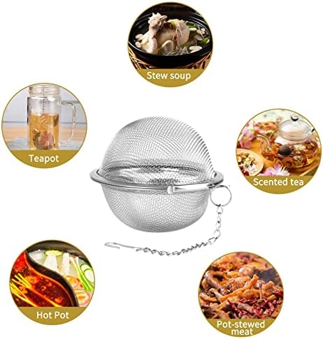 Fu Store 2pcs Stainless Steel Mesh Tea Ball 2.7 inches Tea Strainers