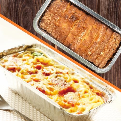1.5lb Disposable Bread Pans with Lids, 30 Pack