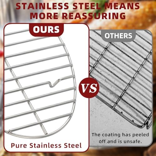 12.4" Roasting Rack,Stainless Steel Cooling Rack, Oven & Dishwasher Safe
