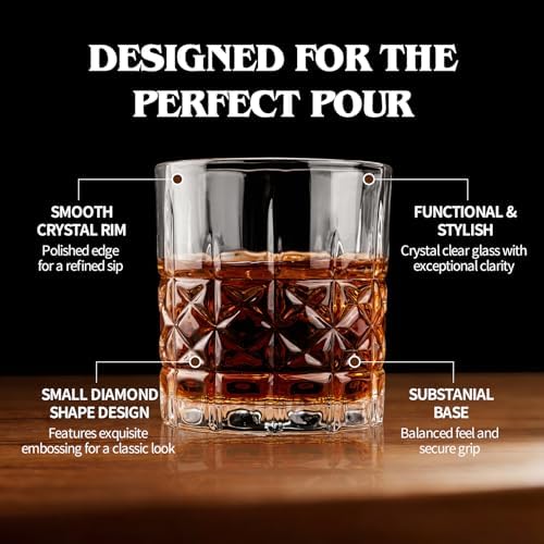 Moretoes Drinking Glasses 12 Piece Crystal Glass Cups