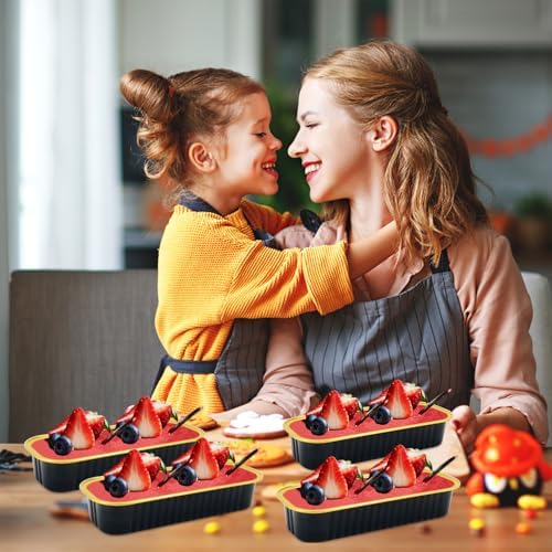 LNYZQUS Mini Loaf Pans with Lids, 6.8oz Cake Tins for Small Bake