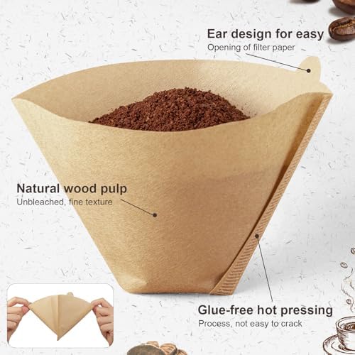 Coffee Filters #4, Coffee Filters 8-12 Cup Compatible with Ninja, 200 Count