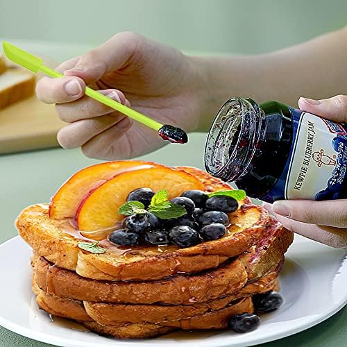 Silicone Spatula Set 6Pcs, Mini Jar Scraper for Makeup & Food
