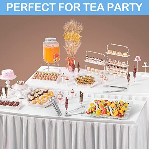 18PCS Mini Tongs for Appetizers, 5Inch Serving Tongs, Ice Tong Appetizer Tong, Small Tongs for Serving Food, Kitchen Utensils for Sugar Cubes, Coffee, Charcuterie Board (Silver-18pcs)
