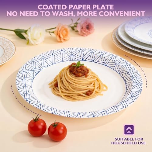 Disposable Paper Plates 8.5 Inch 300 Count