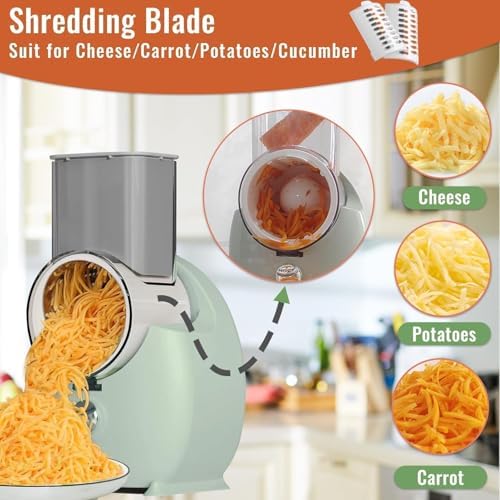 Electric Cheese Grater for Block Cheese,Home Kitchen Electric Grater