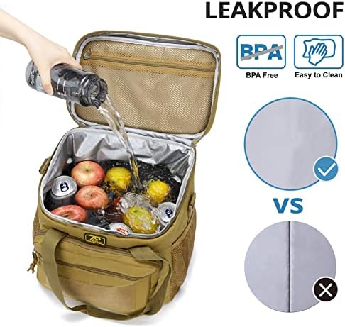 Lunch Box for Men, 22L Leakproof Tactical Lunch Bag Large Cooler for work