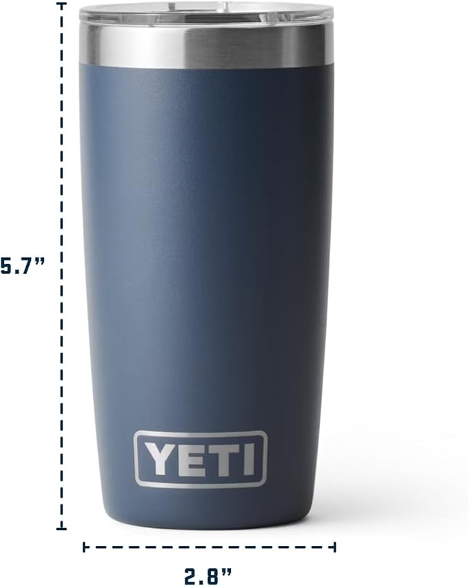 YETI Rambler 10 oz Tumbler, Stainless Steel, Vacuum Insulated with MagSlider Lid, Alpine Yellow