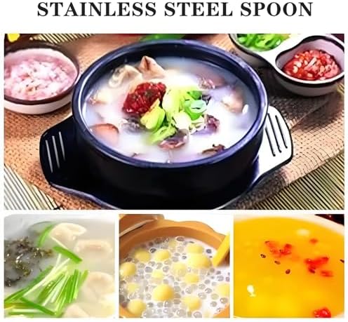 4 Pcs Small Ladle Sauce Ladle SUS 304 Stainless Steel Small Serving Ladles Gravy Soup Spoon Ladles 8-Inch (Silver)