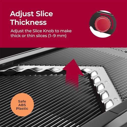 Mueller Austria Mandoline Slicer, Adjustable Vegetable Chopper, Grater