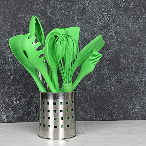 Chef Craft Premium Silicone Tongs, 12 inch, Green