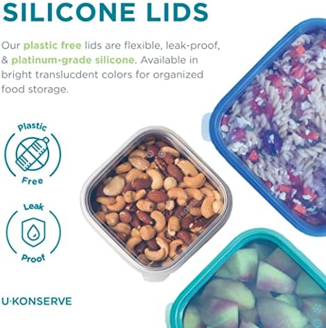U-Konserve 50 oz Stainless Steel Bento Box Food Container Clear