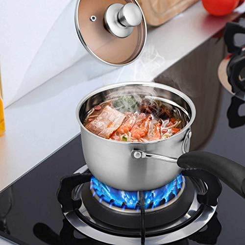 TeamFar 1 Quart Saucepan, Stainless Steel Saucepan with Lid
