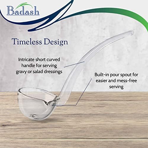 Badash Crystal Gravy Sauce Ladle 6 Inch