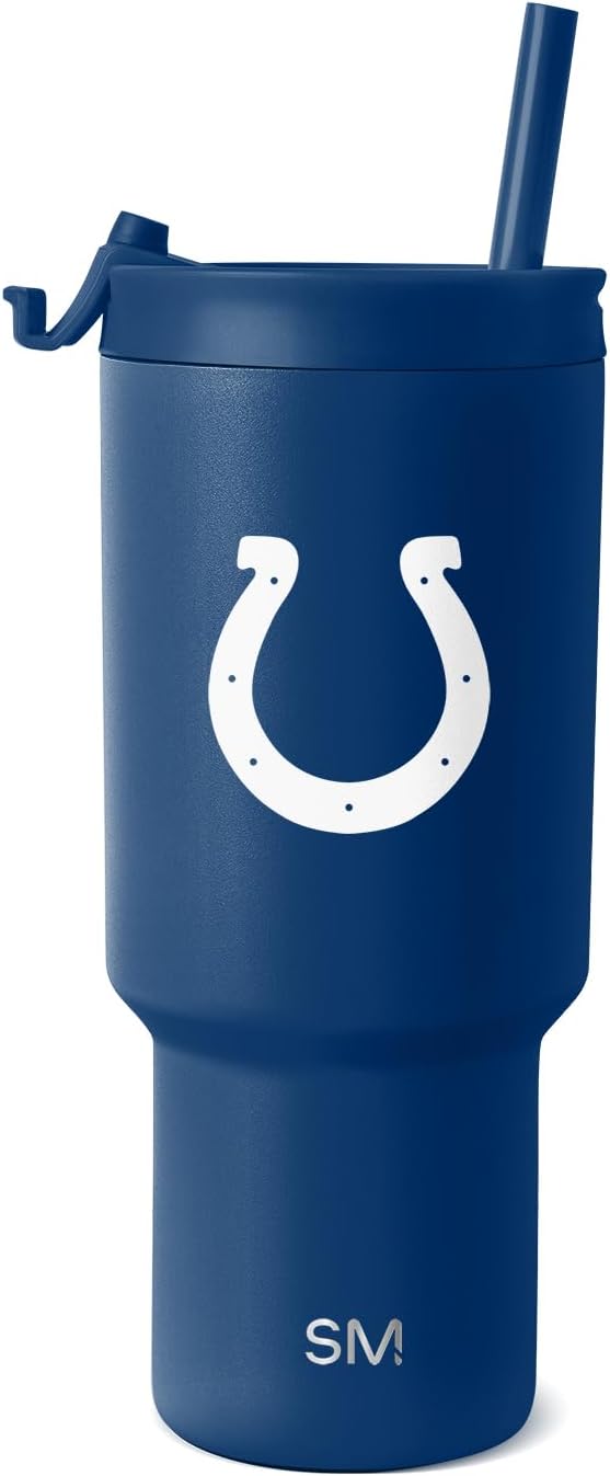 Simple Modern Officially Licensed NFL 30oz Tumbler with Flip Lid and Straws | Football Insulated Stainless Steel Cup | Gifts for Men Women | Trek Collection