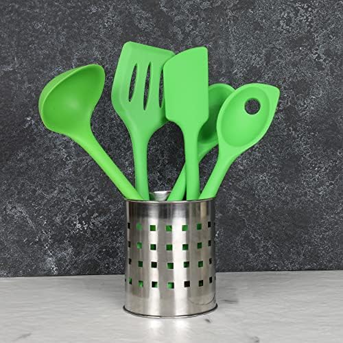 Chef Craft Premium Silicone Cooking Ladle, 11.25 inch, Green