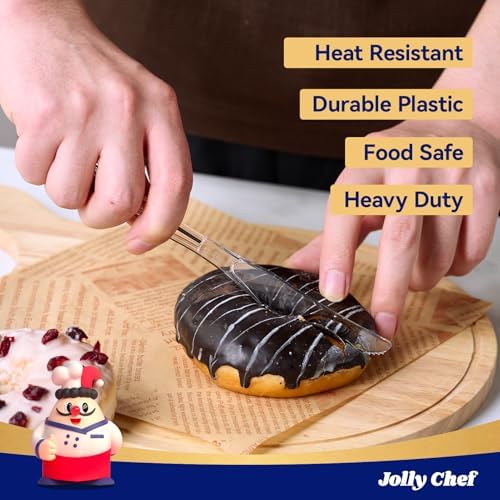 JOLLY CHEF Clear Plastic Knives 7.7 Inch 300 Count Disposable Heavy Duty