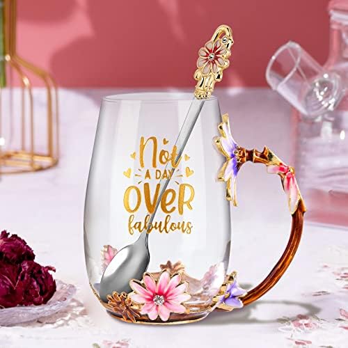 OEAGO Birthday Gifts for Women Mom Tea Cup Unique Friendship Mothers Gifts for Her from Daughter Son Ideas for Friend Female Sister Coworker