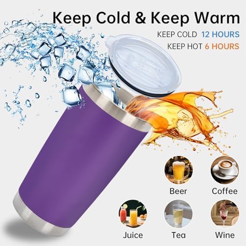 IEOVIEE 32 Pack 20oz Stainless Steel Insulated Bulk Tumblers with Lid&Straw