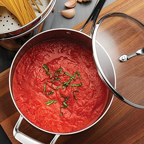 Tramontina Boston Tri-Ply Clad Stainless Steel 4-Quart Sauce Pan with Lid