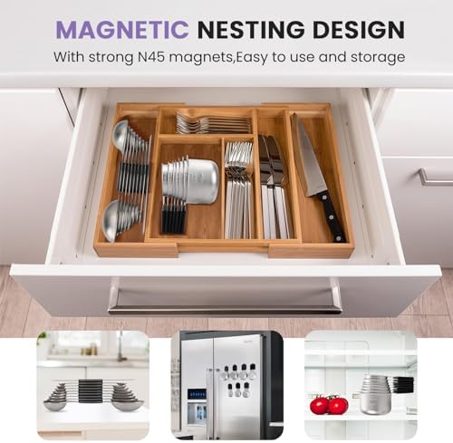 Magnetic Measuring Cups and Spoons Set-Heavy Duty 304 Stainless Steel