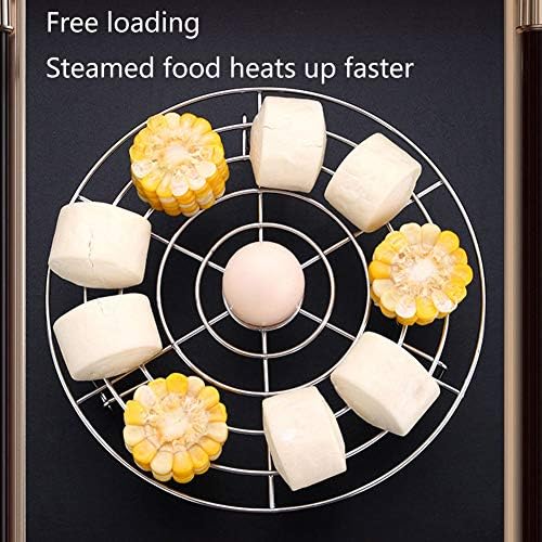 Steam Rack, Heavy Duty Steaming Rack Stand, Stainless Steel Round Steamer Cooling Rack Trivet, Pot Steamer Insert Food Stand, Steaming Cookware Accessories(Size:19.5cm/7.68in)