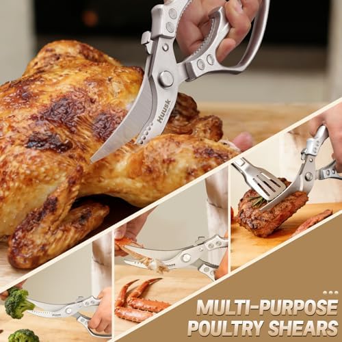 Huusk Poultry Shears Heavy Duty – All Purpose Japanese Kitchen Scissors
