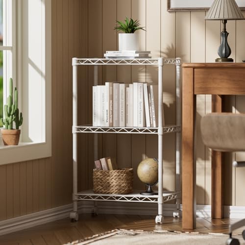 SINGAYE Small Shelves Kitchen Storage Shelf Wire Shelving Metal Adjustable