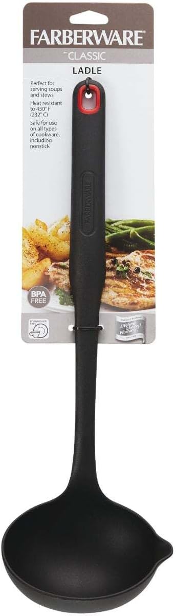 Farberware 5211663 Nylon Ladle, Black