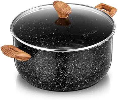 D.Perlla 9 Quart Large Stock Pot with Lid, Nonstick Induction Soup Pot