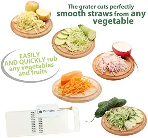KOREAN CARROT GRATER SALAD White - GRATER SLICER - Chopper Vegetable - Knife Korean Carrot - Slicer Kitchen Food - Slicer Carrot - Mandoline Slicer for Kitchen - Slicer GRATER KOREAN