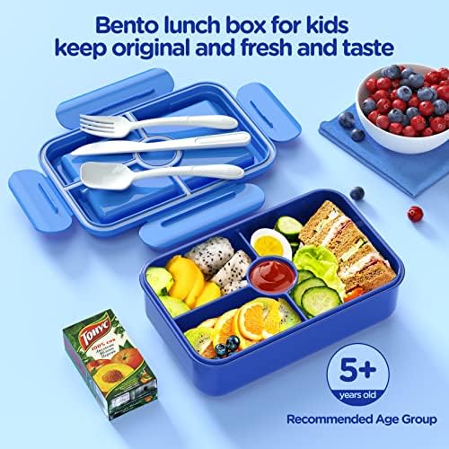 Jelife Bento Lunch Box for Kids - Leakproof Large Bento-Style Bento Boxes