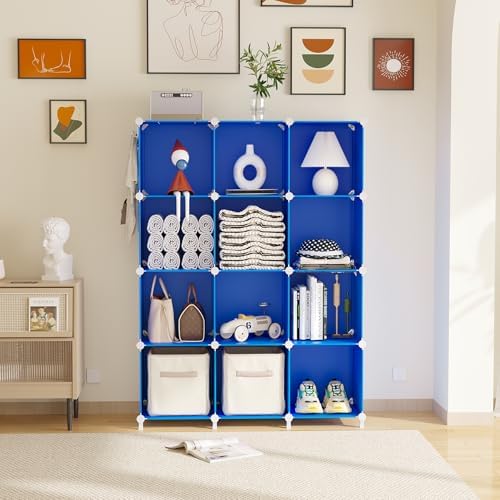 AWTATOS Cube Storage Organizer Closet Organizers 12 Cube Storage Shelves