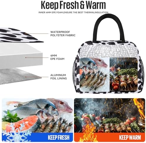 douyadady Lunch Bag&Box Women/Men Insulated&Reusable