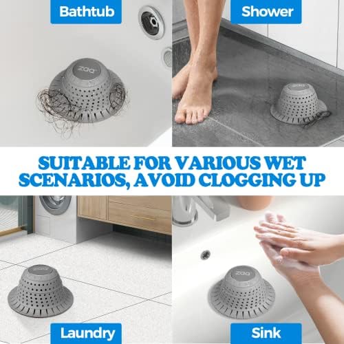 zaa Shower Drain Hair Catcher Bathtub Drain Cover Strainer Protector