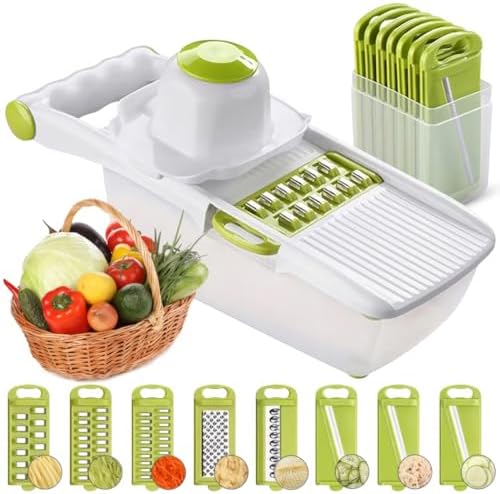 ADOV Mandoline Slicer for Kitchen, Vegetable Chopper with Container